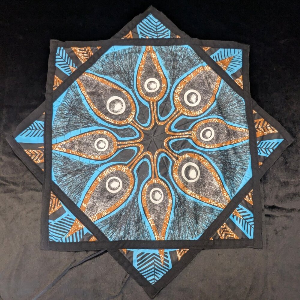 BEGINNER 26" Flow Star LIGHTWEIGHT Dapo Spinning Cloth, Festival Rave Toy Blue